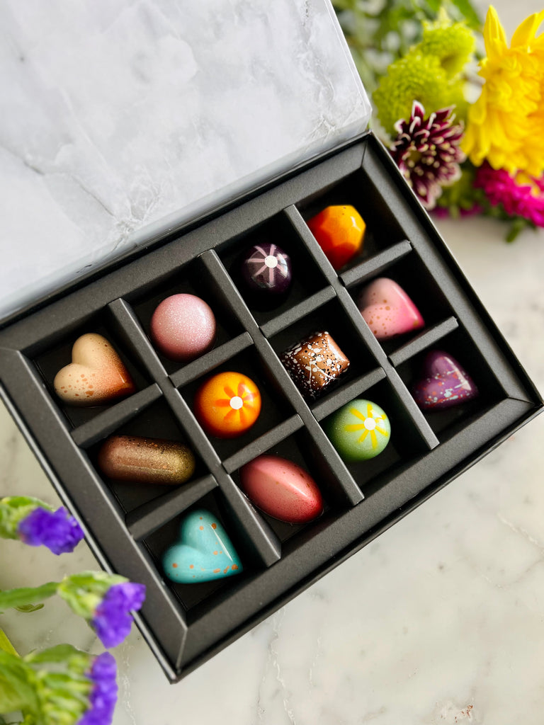 12 Piece Mothers Day Collection - Marble & Steel Craft Chocolates