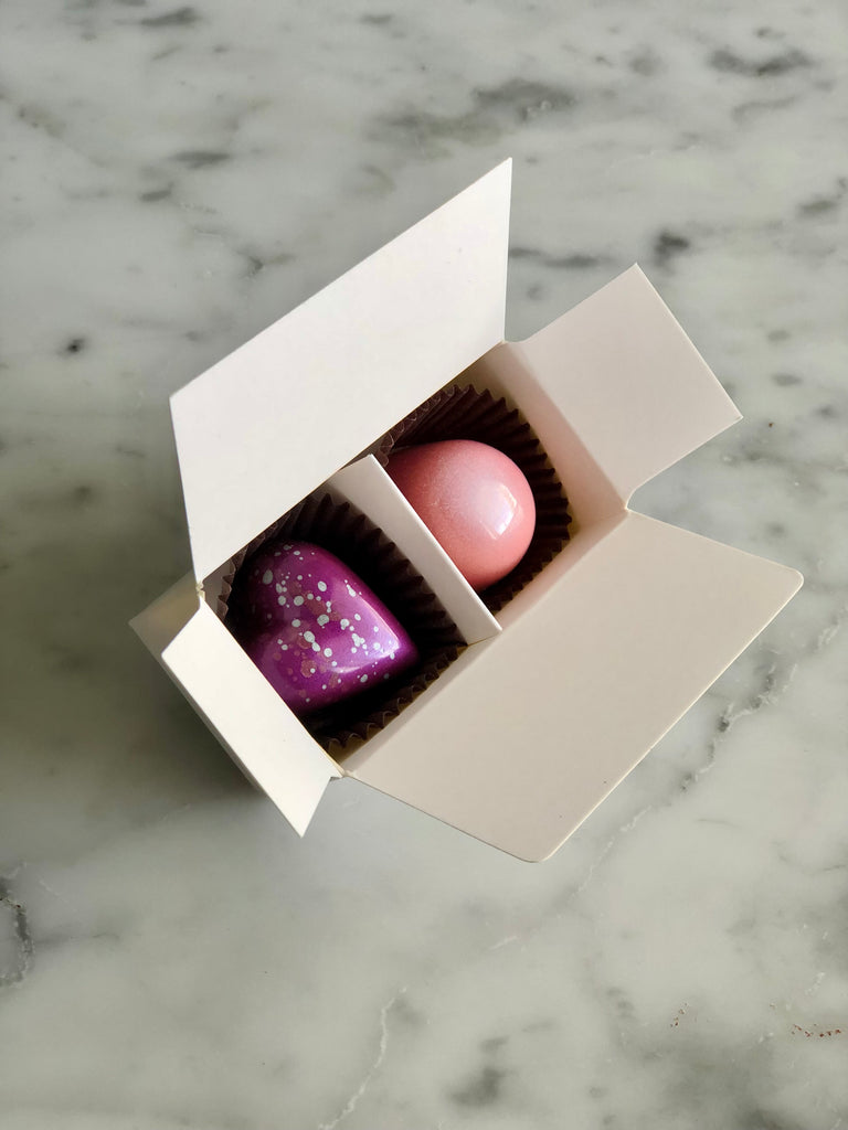 2 Piece Favor Box (10 count) - Marble & Steel Craft Chocolates